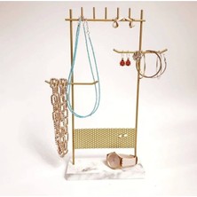 Özgürce Şık Beyaz Tasarım Detaylı Takı Standı, Premium Kalite