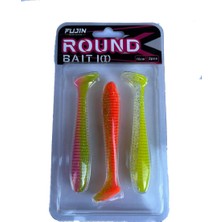 Fujin Round Bait 100MM Silikon Yem 3 Adet - Mix-1