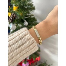 Nergis Collection Kadın 14K Xuping Özel Seri Çelik Kelepçe Bileklik