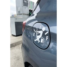 Bey Tuning 3D Sticker Depo Kapağı Sticker Etiket Çıkartma Pc Laptop Araba Oto Motor 13X9,5 cm Beyaz
