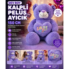 Trust Store Dev Boy Kalpli Peluş Ayıcık 150 cm Ultra Yumuşak Büyük Boy Sevgiliye Özel Hediye Ayı