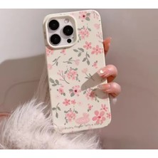 My Balli Store Pembe Çiçek Baskılı iPhone 13 Telefon Kılıfı