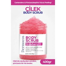Dermocos Çilek Body Scrub 400G– Cildi Arındıran, Nemlendirici ve Aydınlatıcı Tuzlu Vücut Peelingi