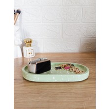 Özgürce Modern Oval Dekoratif Tabak, Şık ve Şeffaf Tasarım, Ev ve Ofis Dekoru