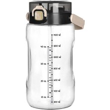 Uravas Store Şeffaf Matara - 1500 ml - 50,7 Oz - Watermode Matara