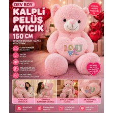 Trust Store Dev Boy Kalpli Peluş Ayıcık 150 cm Ultra Yumuşak Büyük Boy Sevgiliye Özel Hediye Ayı