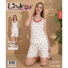 Lindros ML-01553 Kadın Askılı Şortlu Takım