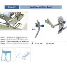 Uma Üstten Gelen Ayarlı Lastik Apara 25X50MM / Uma-81 R