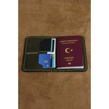 Akronium Leather Hakiki Deri El Yapımı Pasaport Cüzdanı