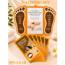 Ayak Maskesi Peeling + Siyah Nokta Burun Bandı Seti Derin Temizlik 5+1