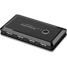 BK Teknoloji 2 Bilgisayar Arasında 4 USB Cihaz Paylaşım Anahtarı (Usb Kvm Switch)