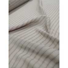 Grand Tekstil Sütlü Kahve Çizgili Kumaş %47 Viskon Eco %30 Cv –yazlık Gömlek & Pantolon Nefes Alan Premium Kumaş