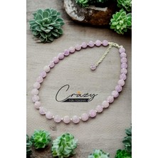 Crazy Takı Tasarım 8 mm Fasetli Lavender Ametist & Hematit Doğaltaş 925 Ayar Gümüş Kadın Kolye