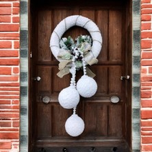 Özgürce Yılbaşı Temalı Kapı Süsü, Yeni Yıl Dekorasyonu, Özel Tasarım, Sevimli Süs