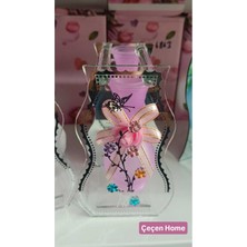 Özgürce Vazolu Aynalı Cam Biblo – Masaüstü Dekoratif Süs (15 Cm)