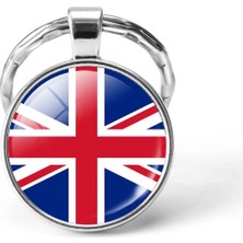 Tamgacrafts Birleşik Krallık United Kingdom Bayrağı Metal Anahtarlık Hediyelik