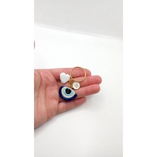Nergis Collection Murano Cam Tasarım Anahtarlık Harfli