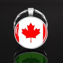 Tamgacrafts Kanada Canada Bayrağı Metal Anahtarlık Hediyelik