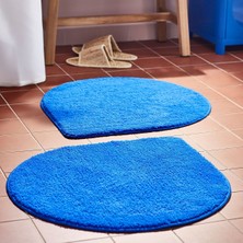 PremiumPort Yumuşak Mavi Banyo Paspası 60X60 Cm, Şık ve Kullanışlı Tasarım