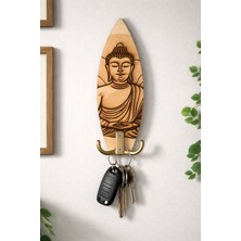 Özgürce El Yapımı Mandala Ahşap Duvar Anahtarlık, Giriş Dekoru, Şık ve Doğal Tasarım