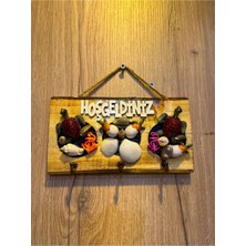 Özgürce Şık Kapı Süsü ve Anahtarlık Seti, Evinize Hoşgeldiniz Hissi Katın