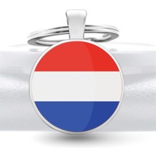 Tamgacrafts Hollanda Netherlands Bayrağı Metal Anahtarlık Hediyelik