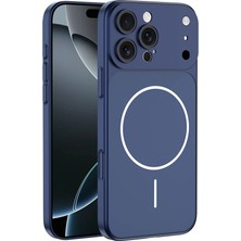 Apple iPhone 15 Pro Max Kılıf Zore M-Safe Şarj Özellikli Kamera Korumalı Spark Kapak