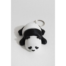 Özgürce Sevimli 3D Panda Şekilli Dekoratif Anahtarlık Çanta Süsü