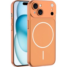 Apple iPhone 15 Kılıf Zore M-Safe Şarj Özellikli Kamera Korumalı Spark Kapak