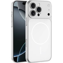 Apple iPhone 14 Pro Max Kılıf Zore M-Safe Şarj Özellikli Kamera Korumalı Spark Kapak