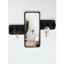 Özgürce Şık Dikdörtgen Aynalı Pleksi Anahtarlık ve Anahtar Düzenleyici