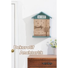 Özgürce Duvara Montajlı Dekoratif Anahtarlık Dolabı 17X27,5CM, Şık ve Kullanışlı