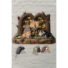 Özgürce Şık Ahşap Duvar Askısı ve Anahtarlık Dekoru, Pratik ve Estetik Tasarım