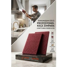 Siv Ticaret Mey Ithalat® 2'li Profesyonel Keçe Fine Skoç Plaka Zımpara Seti - 180/220 Kum Metal Plastik Ahşap Keçesi 723115