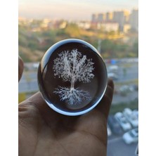 baytoptan Ağaç Renk Değiştiren Işıklı Cam Küre 8cm