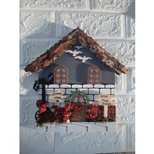 Özgürce Şık 27X27 cm Çeyizlik Duvar Dekoru ve Anahtarlık Askısı Seti