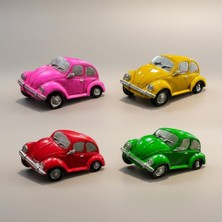 Vitrin Accessories Vintage Renkli Tosbağa Magnet Seti Mutfak, Buzdolabı, Ofis ve Hediye Için Dekoratif Ürün 4 Adet