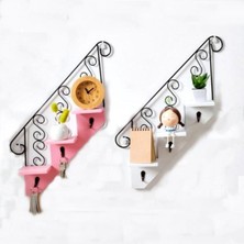 Özgürce Şık Pembe Merdiven Perforje Anahtarlık ile Tarzınıza Renk Katın