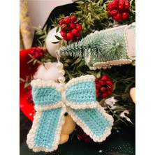Özgürce El Yapımı Örgü Anahtarlık, Amigurumi Çanta ve Anahtar Süsü, Açık Mavi