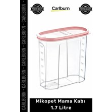 Carlburn #mamakabı Evcil Hayvan Kedi Köpek Kaliteli Plastik Hava Geçirmez Taze Saklama Mama Kabı 1.7 Litre