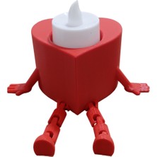 Özgürce Kalpli Tealight Mumluk ve Anahtarlık Seti, Şık ve Hediye Fırsatı