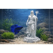 Poseidon Heykeli Akvaryum Dekoru