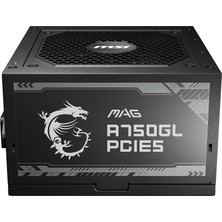 MSI Msı Mag A750GL Pcıe5 750W 80+Gold Power Supply