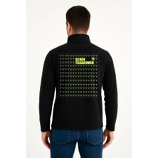 Efnaz Style Ön Arka Polar Kazak Dik Yaka - Siyah