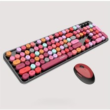 Epilons Mofii Zr513/K-S Sweet Kirmizi/Siyah Klavye Mouse Set