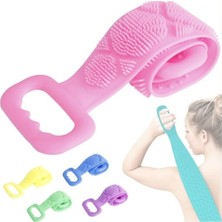 PremiumPort Banyo Sırt Kesesi, Çift Taraflı, 70 Cm, Temizlik ve Masaj Aracı