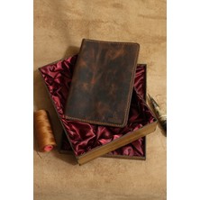 Akronium Leather Hakiki Deri El Yapımı A5 Kitap,ajanda Kılıfı & Organizer