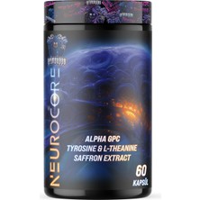 Grimlabs Neuro Core Nootropic Memory Alpha Gpc & Tirozin & Saffron & Theanine & Tyrosine 60 Kapsül