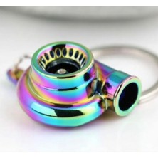 Özgürce 3D Metal Turbo Motor Anahtarlık, Araç Aksesuarı, Şık ve Dayanıklı Tasarım