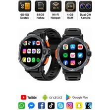 Sonreir Watch Pg 4g Lte Yuvarlak Akıllı Saat 64GB Sım Kartlı Kameralı Wifi - Gps Android Telefon Özellikli
